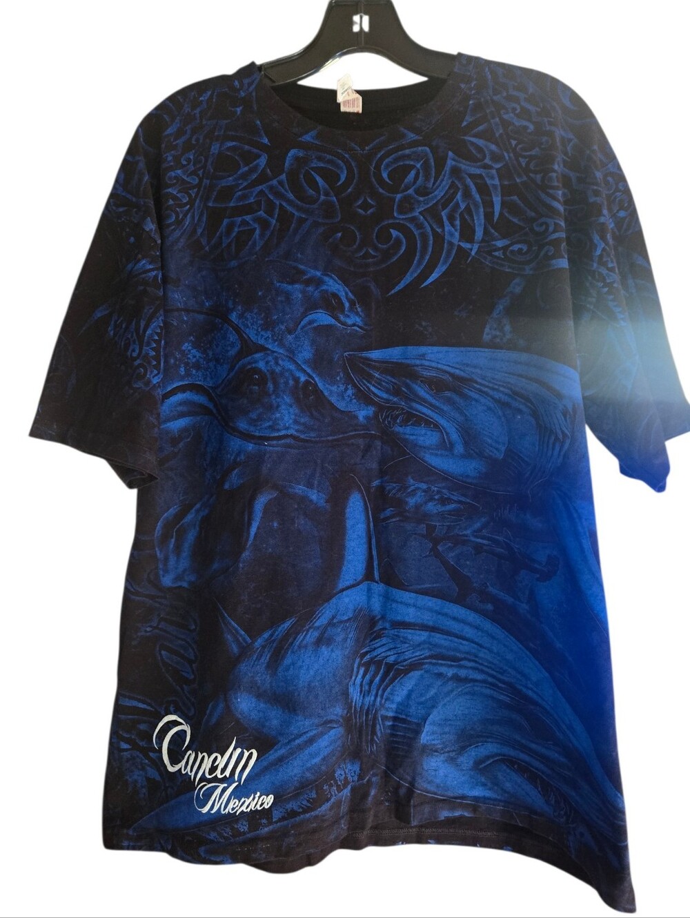 Men’s Blue Graphic Short Sleeve Shirt